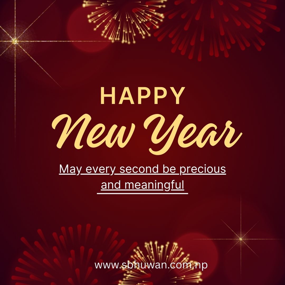 Red Modern Happy New Year 2082 Happy New Year 2082 Nepali Wishes